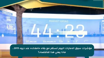 مؤشرات سوق الإمارات اليوم تستقر مع بقاء «أملاك» عند ذروة 2015.. ماذا يعني هذا للاقتصاد؟